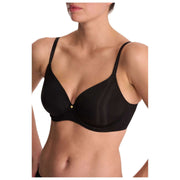 Natori Cloud Comfort T-shirtbeha met gladde achterkant - Zwart
