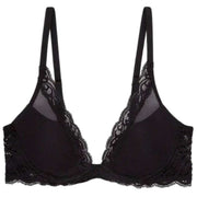 Natori Feathers Plunge T-shirt-bh - Zwart