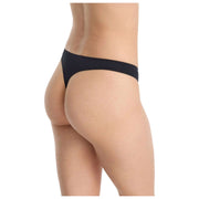 Skarlett Blue Entice kanten string aan de voorkant - zwart/nylon bruin