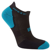 Hilly Active Socklet Min Twin Pack Socks - White/Black/Peacock