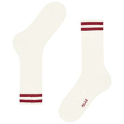 Falke Dynamische Wollen Sokken - Gebroken Wit/Rood