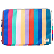Roka Brick Lane laptophoes van gerecycled canvas - brede strepen