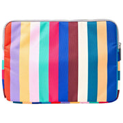 Roka Brick Lane laptophoes van gerecycled canvas - brede strepen