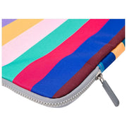 Roka Brick Lane laptophoes van gerecycled canvas - brede strepen