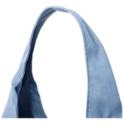 Roka Hoxton grote katoenen canvas schoudertas - luchtvaartblauw