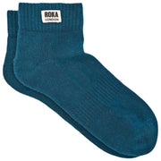 Roka Wembley Enkelsokken - Blauwgroen