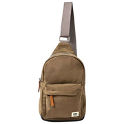Roka Willesden grote gerecyclede nylon crossbodytas - legergroen