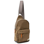 Roka Willesden grote gerecyclede nylon crossbodytas - legergroen