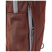 Roka Willesden grote crossbodytas van gerecycled nylon - Rocky Road Brown