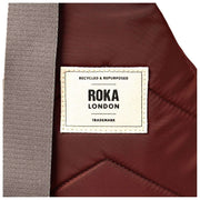 Roka Willesden grote crossbodytas van gerecycled nylon - Rocky Road Brown