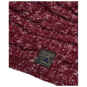 Superdry & Co Tweed Cable Snood - Burgundy Red