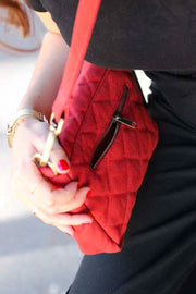 Hindbag Margault Gewatteerde Schoudertas - Terracotta Rood