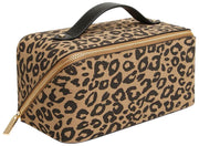Alice Wheeler London Treinkoffer met dierenprint - Zwart/luipaard