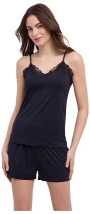 Falke Delicate Touch Chemise Top - Zwart