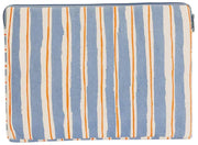 Hindbag Ava Kleine 13-inch Laptoptas - Oranje/Blauwe Strepen