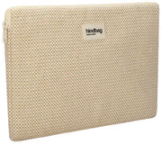 Hindbag Ava Medium Weave 15-inch laptoptas - Nude Beige