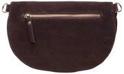Elie Beaumont Suède Grote Sling Bag - Chocoladebruin