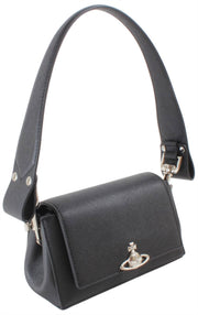 Vivienne Westwood Hazel Saffiano kleine handtas - zwart
