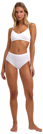 Falke Daily Naadloze Mid Taille Slip - Wit