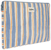 Hindbag Ava Medium 15inch Laptoptas - Oranje/Blauwe Strepen