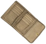 Campomaggi Cortona Stud Portemonnee - Cementgrijs