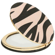 Alice Wheeler London Ronde spiegel met dierenprint - Zwart/Zebra