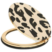 Alice Wheeler London Ronde spiegel met dierenprint - Licht luipaard/zwart