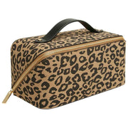Alice Wheeler London Treinkoffer met dierenprint - Zwart/luipaard