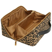 Alice Wheeler London Treinkoffer met dierenprint - Zwart/luipaard
