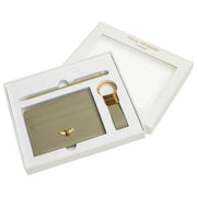Alice Wheeler London Bow Kaarthouder, sleutelhanger en pen Luxe cadeauset - Pistachegroen