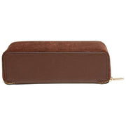 Alice Wheeler London Kensington kleine suède treinkoffer - chocoladebruin