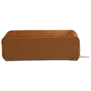 Alice Wheeler London Kensington kleine suède treinkoffer - Fudge Tan