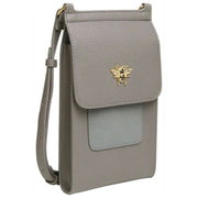 Alice Wheeler London Mini Bloomsbury Crossbody Tas - Leisteengrijs