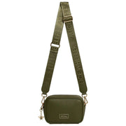 Alice Wheeler London Mini Soho Camera Crossbody Tas - Olijfgroen