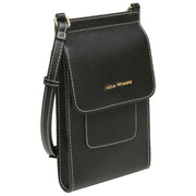 Alice Wheeler London Sloane Telefoon Crossbody Tas - Zwart