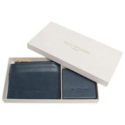 Alice Wheeler London Veronica portemonnee en compacte spiegelcadeauset - marineblauw
