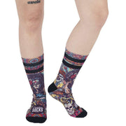 American Socks Dia de los Muertos Mid High Socks - Purple