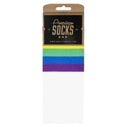 American Socks Rainbow Pride Mid High Socks - White