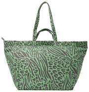 Roka Marylebone grote katoenen canvas oversized draagtas - Artisjokgroen