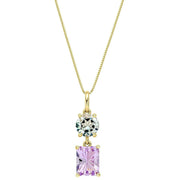 elements-gold-toi-et-moi-quartz-amethyst-9ct-gold-pendant---goldlilac-purple-35461311