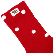 Roka Wimbledon Crew Sokken - Scarlet Red Dot