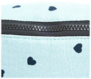 Roka Mill Hill katoenen canvas heuptasje - hartprint blauw