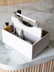 Stackers Klassieke Cosmetische Organizer - Witte Pebble