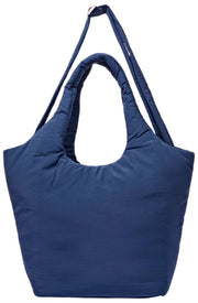 Roka Oxford Medium Taslon Schoudertas - Diep Kobaltblauw