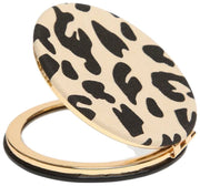 Alice Wheeler London Ronde spiegel met dierenprint - Licht luipaard/zwart