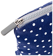Roka Maida Vale Medium Katoenen Canvas Tasje - Marine Polka Dot
