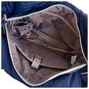Roka Oxford Medium Taslon Schoudertas - Diep Kobaltblauw