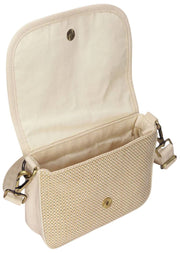 Hindbag Margault Geweven Schoudertas - Nude Beige
