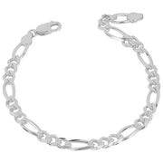 Beginnings Heavyweight Figaro Chain Bracelet - Silver