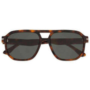 Botaniq Rectangular Double Bridge Sunglasses - Brown Tort